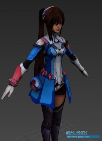星之海洋4女猪脚~~【MAX FBX 有贴图】