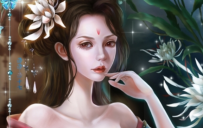 【绘画作品】暗色优昙