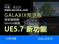 UE5.7预览版新功能_程序化植被编辑器_Nanite植被_植被体素